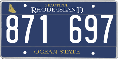 RI license plate 871697