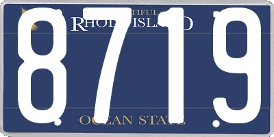 RI license plate 8719