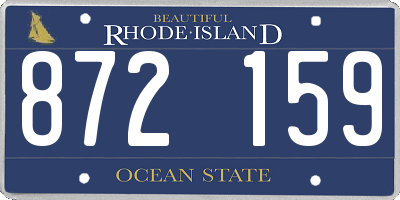 RI license plate 872159