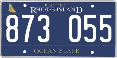 RI license plate 873055