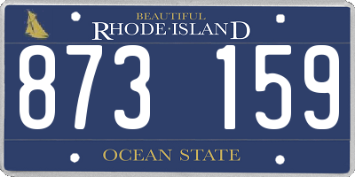 RI license plate 873159