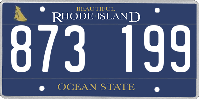 RI license plate 873199