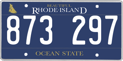 RI license plate 873297