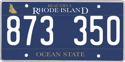 RI license plate 873350