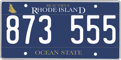 RI license plate 873555