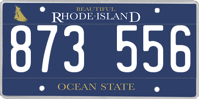 RI license plate 873556