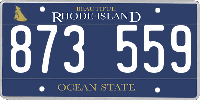 RI license plate 873559