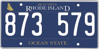 RI license plate 873579