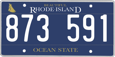 RI license plate 873591