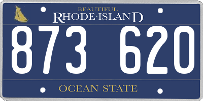 RI license plate 873620