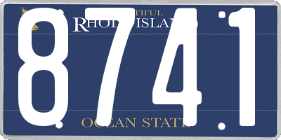RI license plate 8741