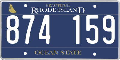 RI license plate 874159