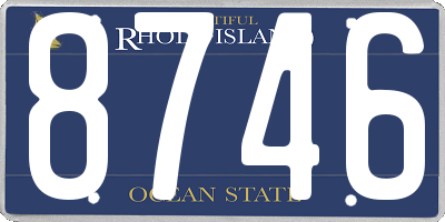 RI license plate 8746
