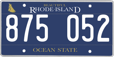 RI license plate 875052