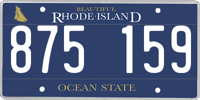 RI license plate 875159