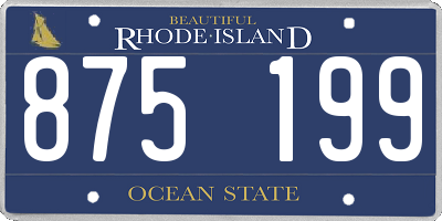 RI license plate 875199