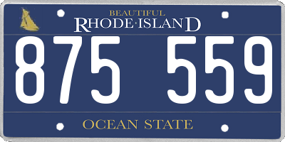 RI license plate 875559