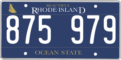 RI license plate 875979