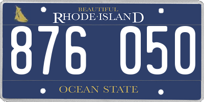 RI license plate 876050