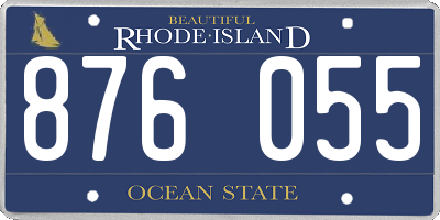 RI license plate 876055