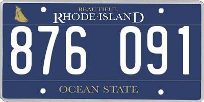 RI license plate 876091