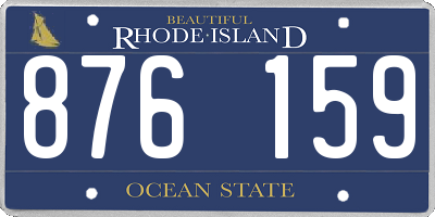 RI license plate 876159