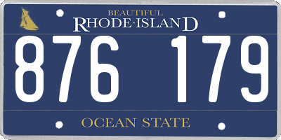 RI license plate 876179