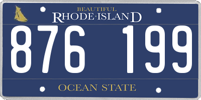 RI license plate 876199