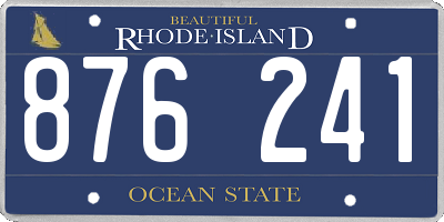 RI license plate 876241