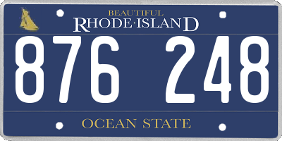 RI license plate 876248