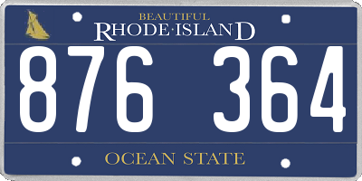 RI license plate 876364