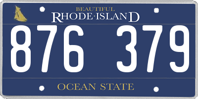 RI license plate 876379