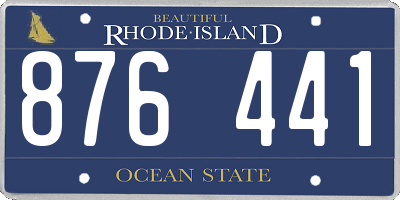 RI license plate 876441