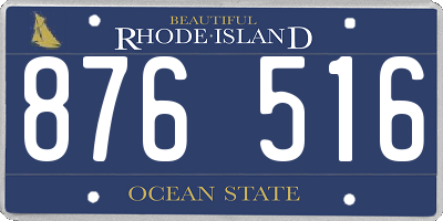 RI license plate 876516