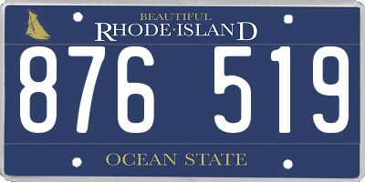 RI license plate 876519