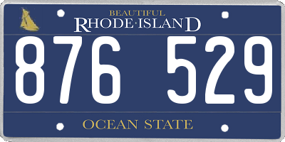 RI license plate 876529
