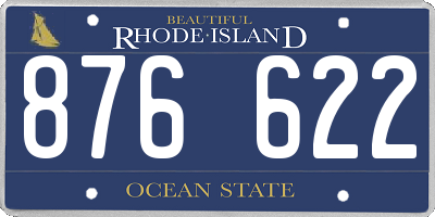 RI license plate 876622