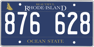 RI license plate 876628