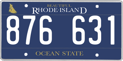 RI license plate 876631
