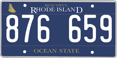 RI license plate 876659