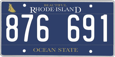 RI license plate 876691