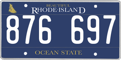 RI license plate 876697