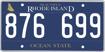 RI license plate 876699