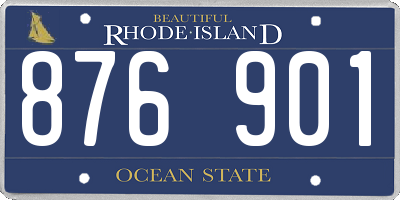 RI license plate 876901