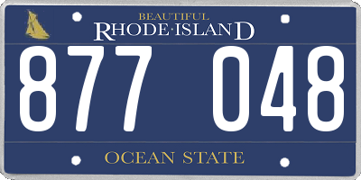 RI license plate 877048