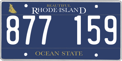 RI license plate 877159