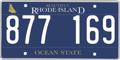 RI license plate 877169