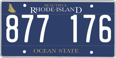 RI license plate 877176