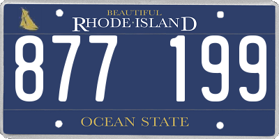 RI license plate 877199
