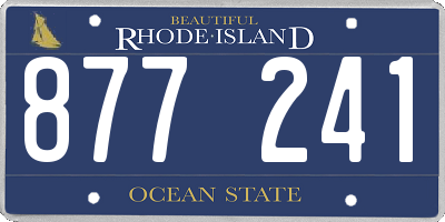 RI license plate 877241
